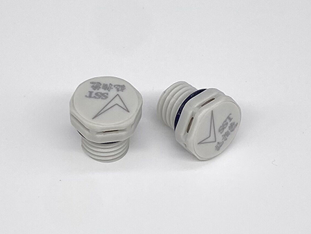 SST-Porous®Plastic waterproof breathable screw vent plug –（typical application：Electric motor control, converter/inverter, charger, distribution module, electric traction motor, battery pack/box, etc）