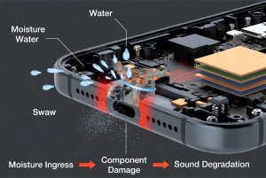 Acoustic protection challenge: moisture and dust damage to speakers and microphones in consumer electronics